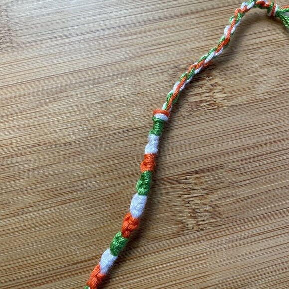 India Bracelet, anklet, trendy, comfortable, tie, embroidery thread, woven, gift - Picture 2 of 3